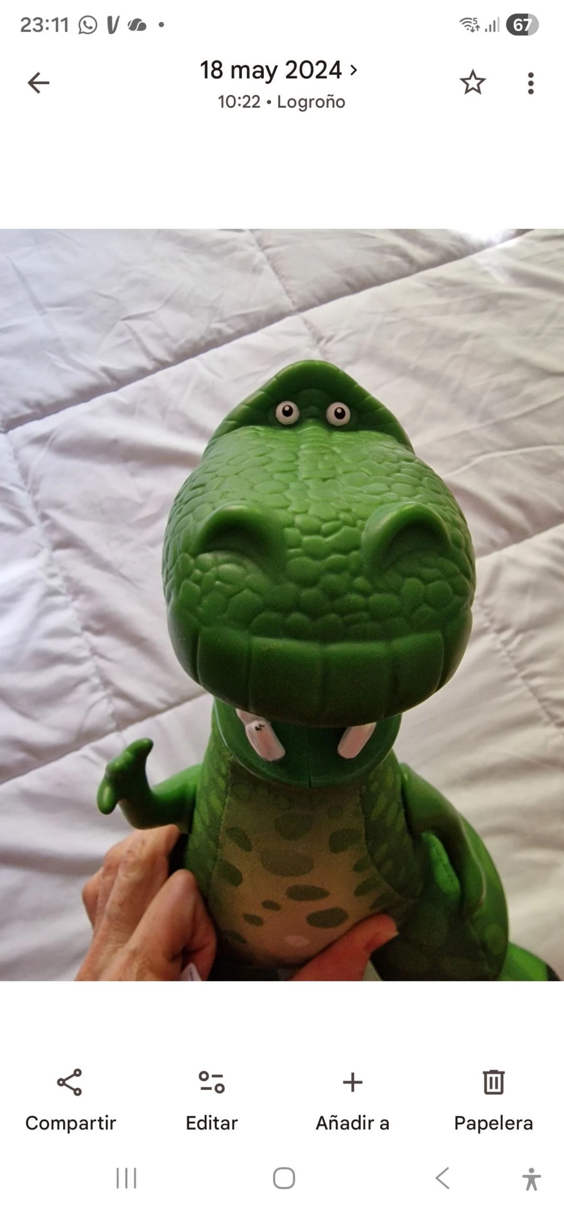 Peluche de dinossauro rex do Toy Story da Fisher Price – photo 3